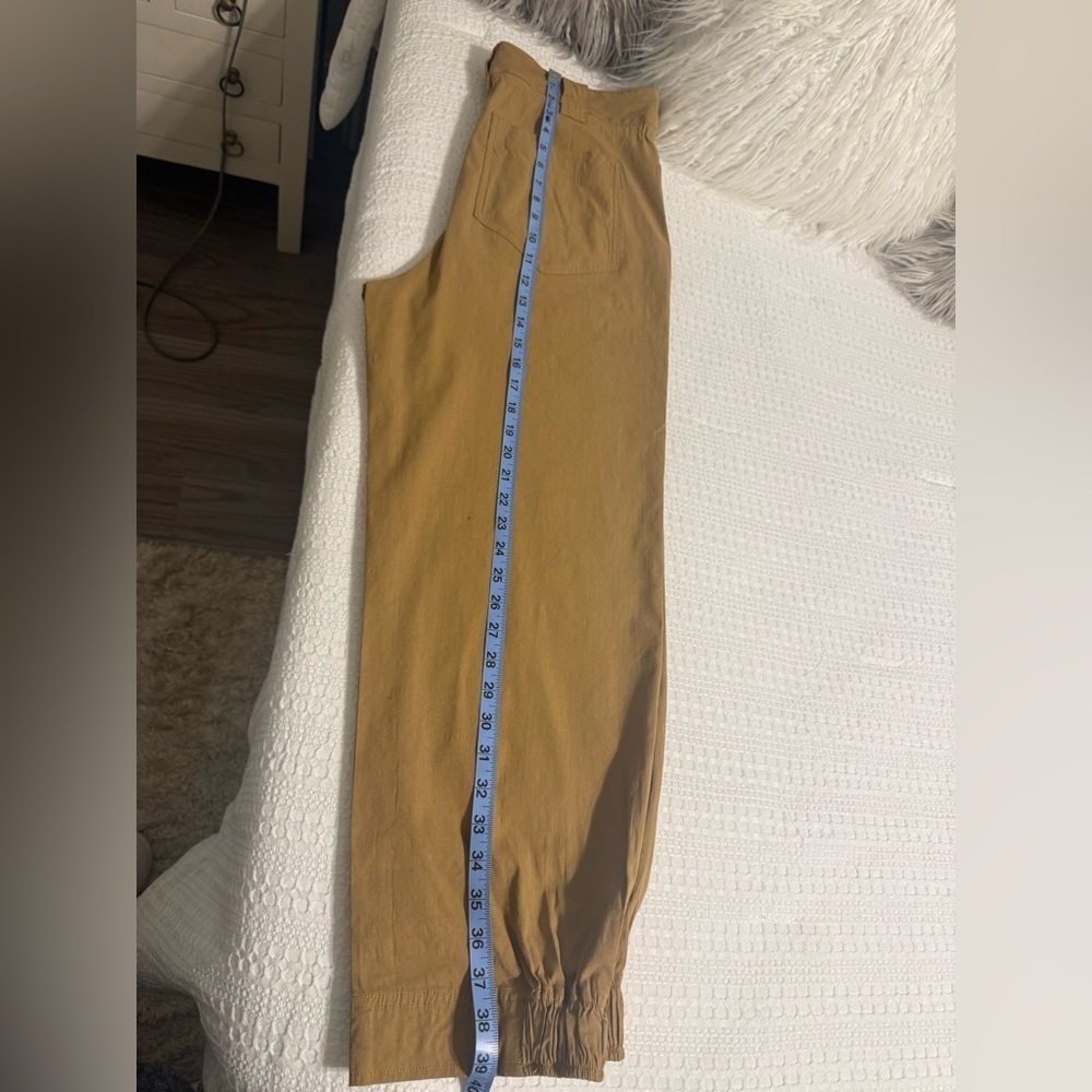 A.L.C. Tan Tie-Waist Trousers - Picture 12 of 12